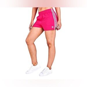 Adidas Shorts Women’s Hot Pink 3 Stripes